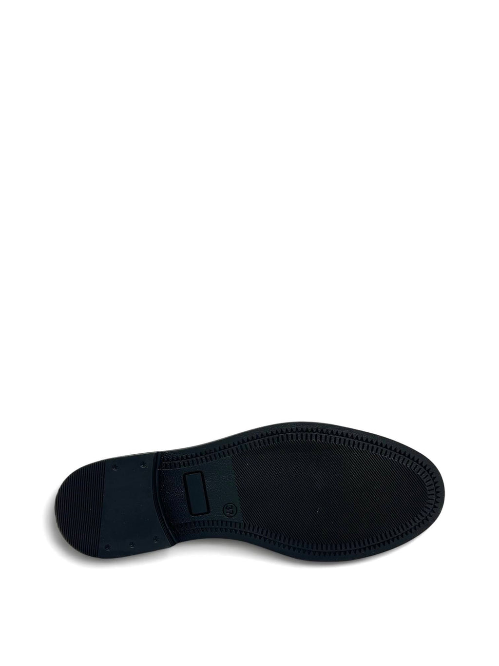 Siyah Rugan Hakiki Deri Maskülen Kadın Loafer (36 26351)
