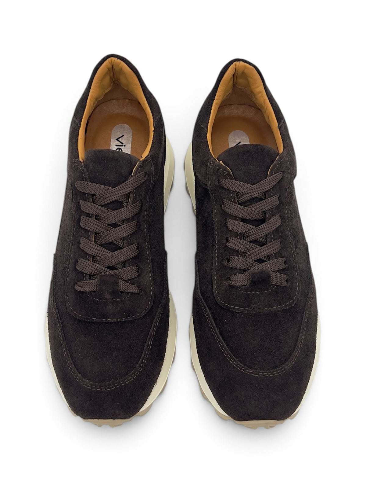 Acı Kahve Süet Hakiki Deri Kalın Tabanlı Casual Kadın Sneaker (37KY001)
