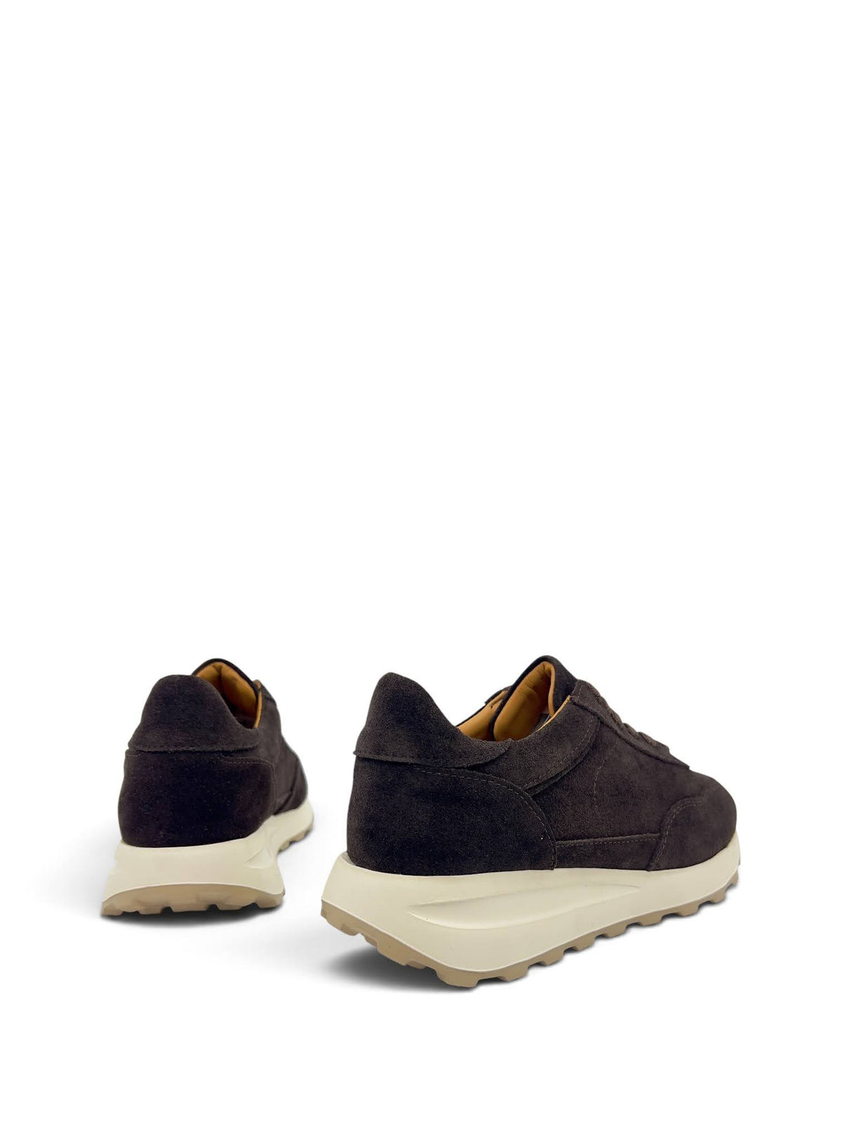 Acı Kahve Süet Hakiki Deri Kalın Tabanlı Casual Kadın Sneaker (37KY001)