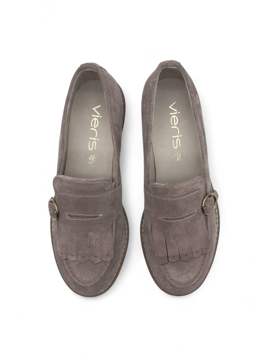 Braven Açık Vizon Süet Hakiki Deri Casual Kadın Loafer
