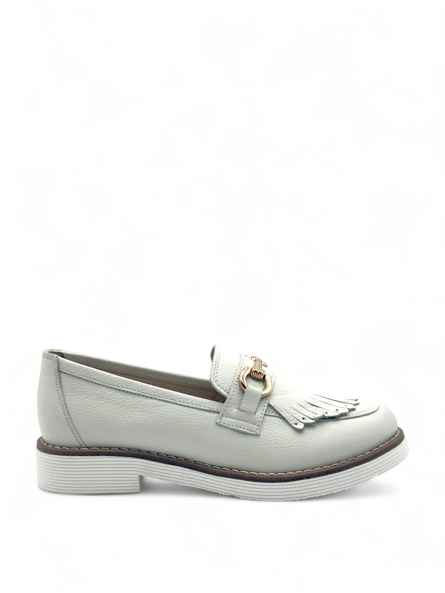 Cortessa Kırık Beyaz Hakiki Deri Casual Kadın Loafer