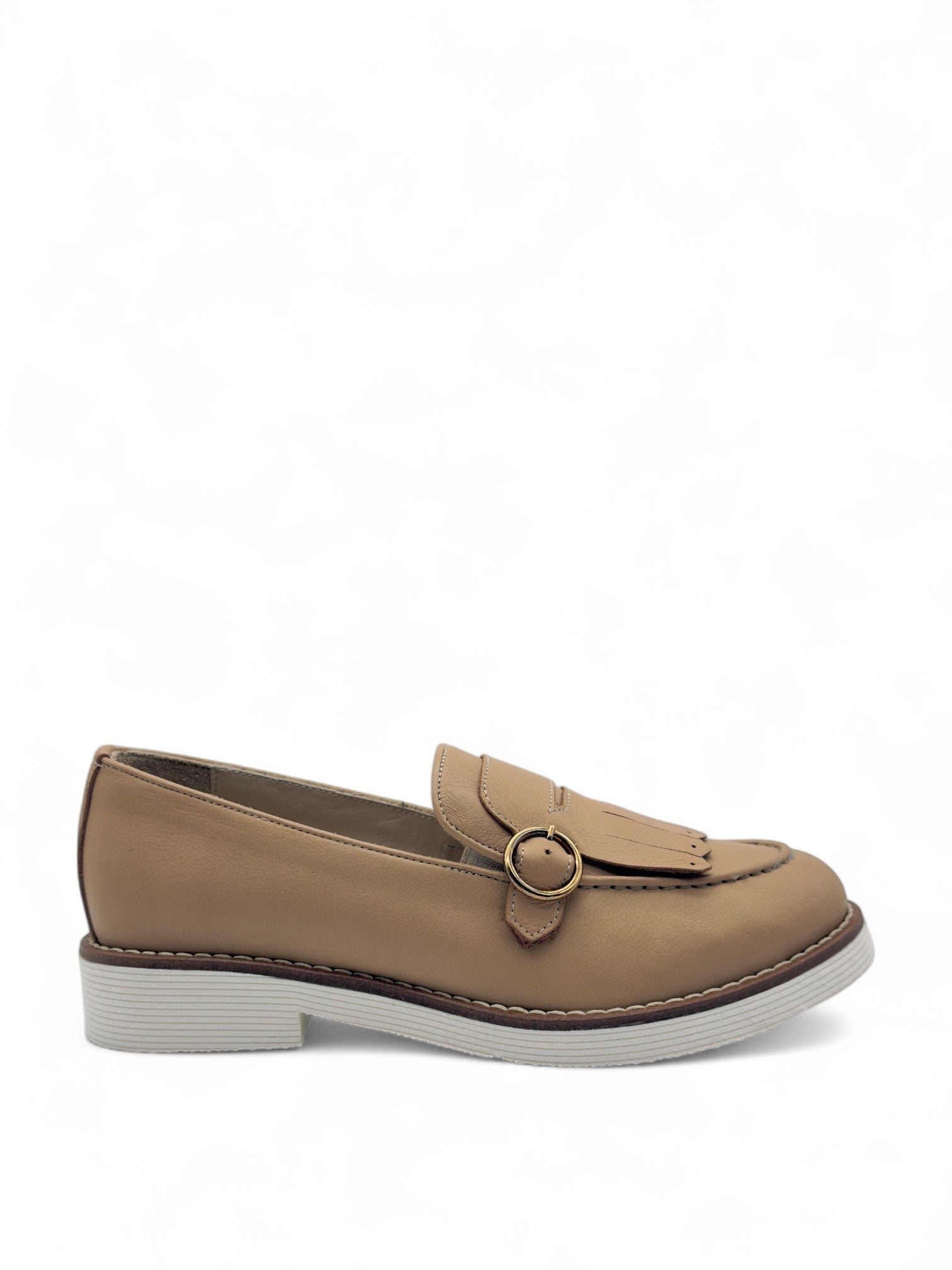Braven Nude Hakiki Deri Casual Kadın Loafer