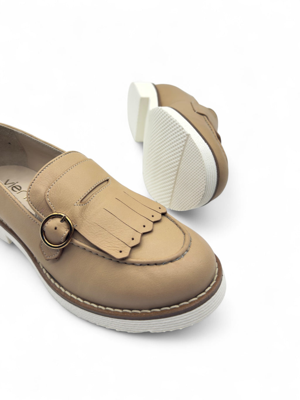 Braven Nude Hakiki Deri Casual Kadın Loafer
