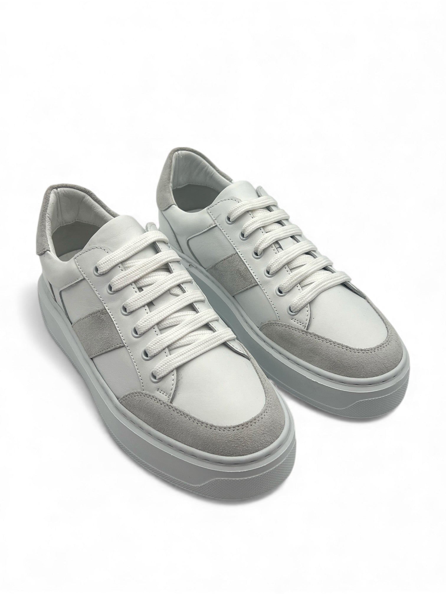Celestia Hakiki Deri Basic Beyaz Kadın Sneaker