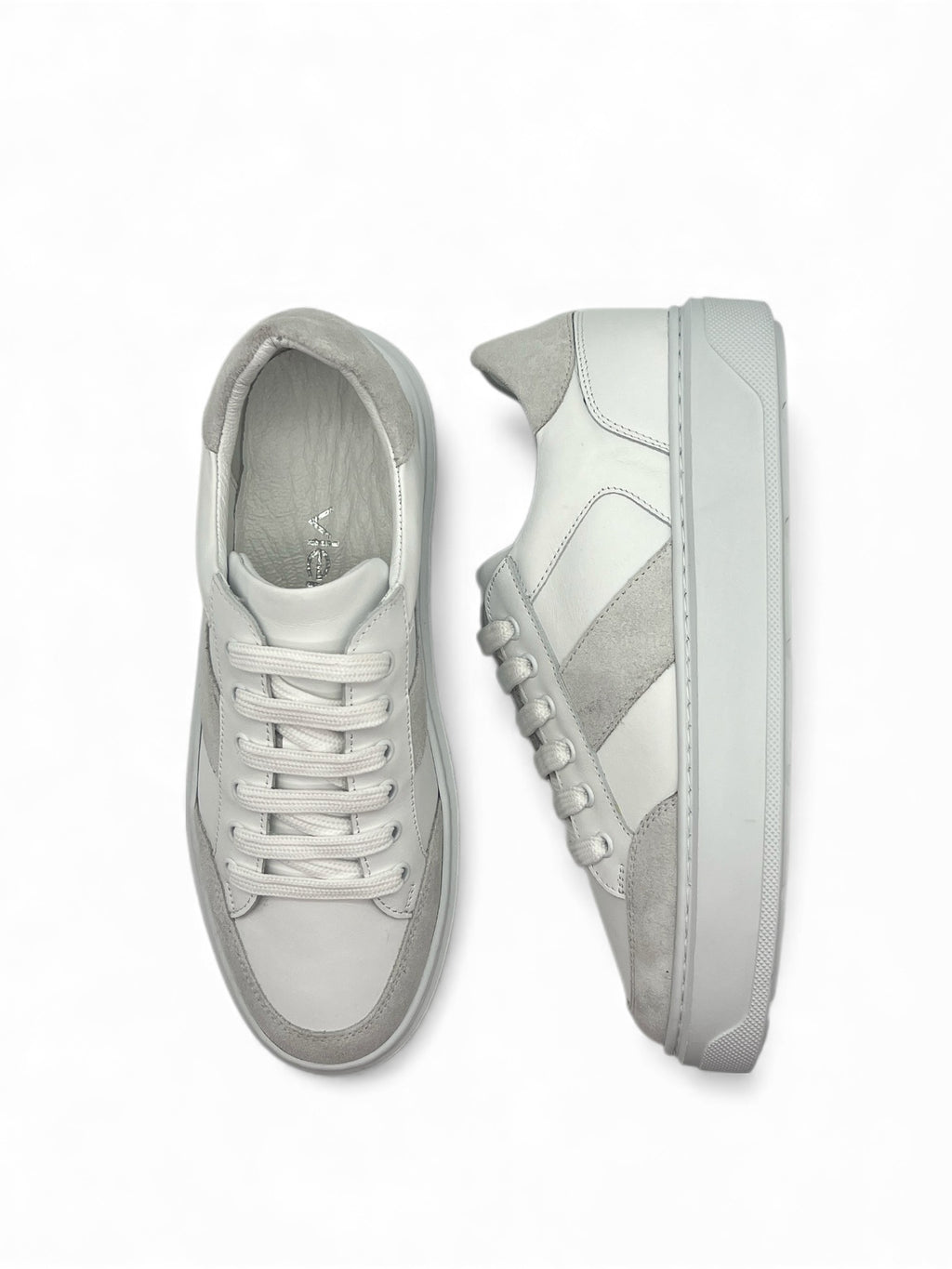 Celestia Hakiki Deri Basic Beyaz Kadın Sneaker