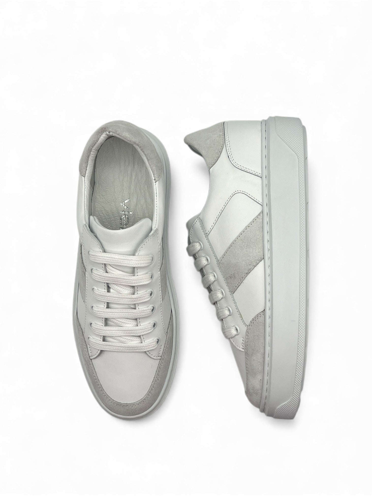 Celestia Hakiki Deri Basic Beyaz Kadın Sneaker