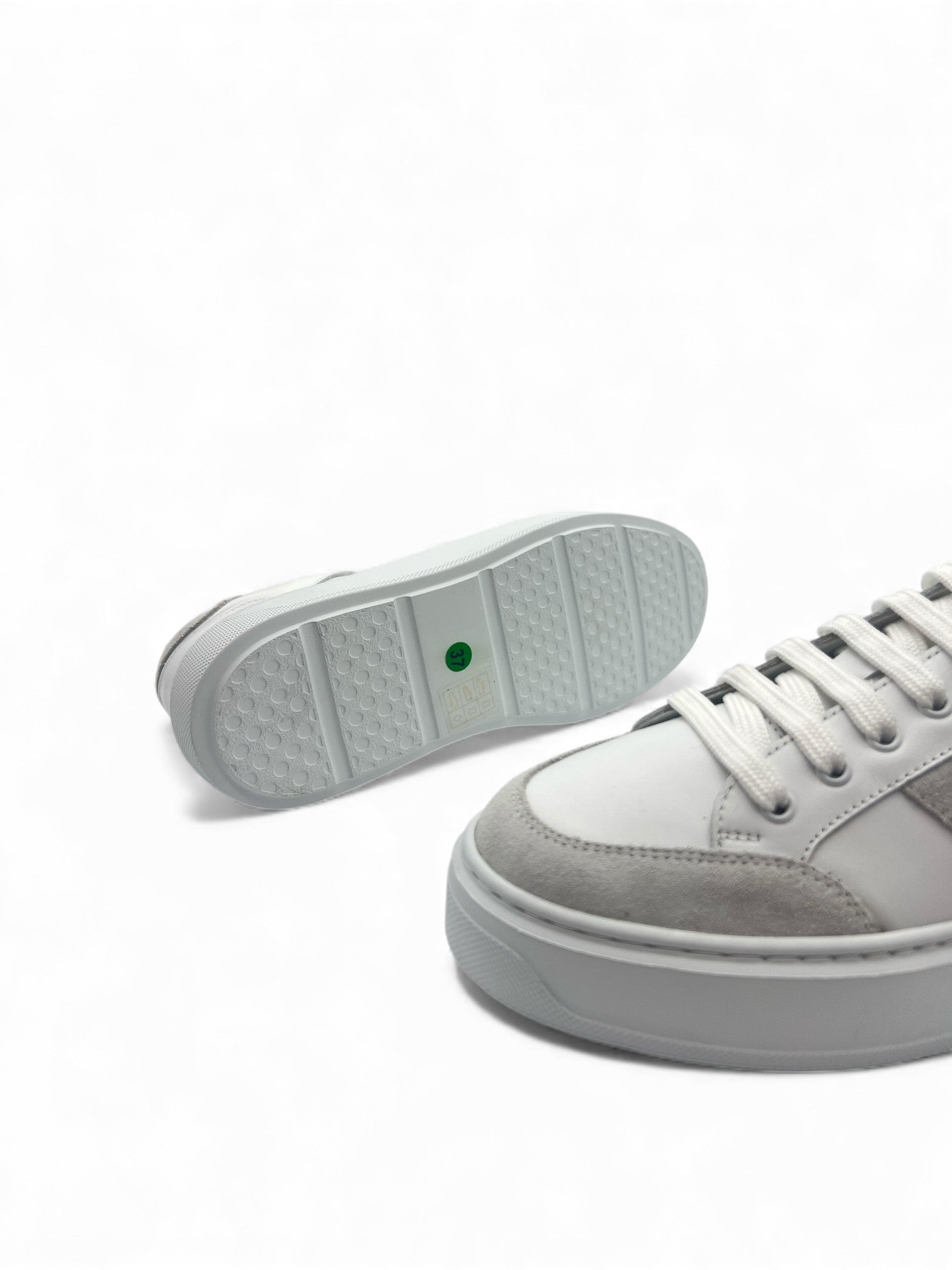 Celestia Hakiki Deri Basic Beyaz Kadın Sneaker