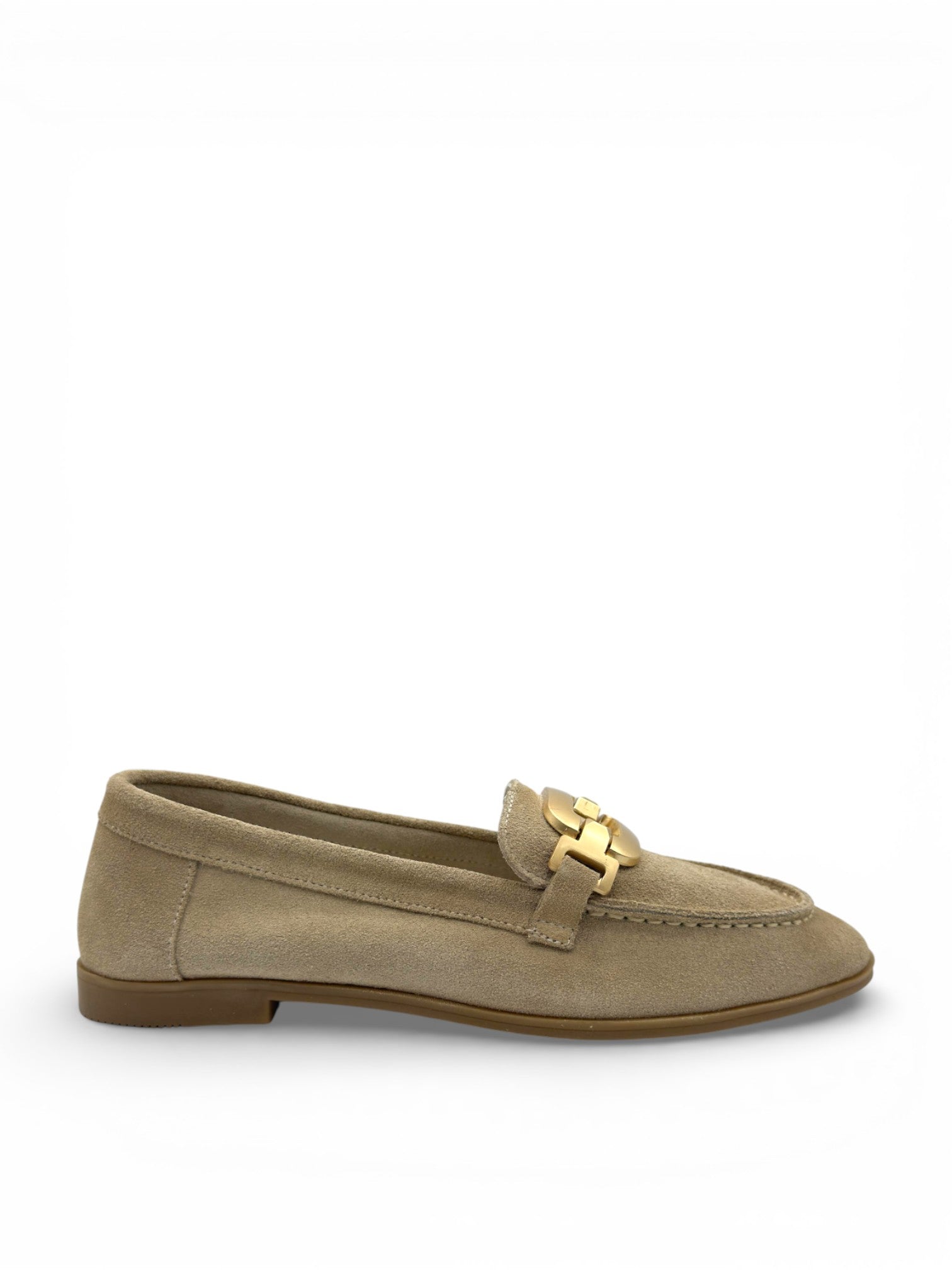 Clara Vizon Süet Hakiki Deri Aksesuar Detaylı Kadın Loafer (202507)
