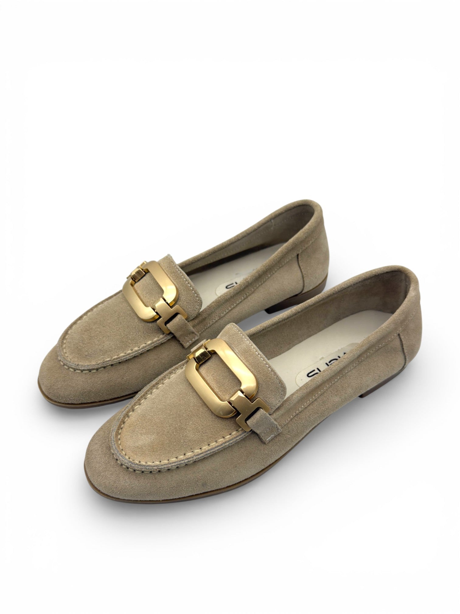 Clara Vizon Süet Hakiki Deri Aksesuar Detaylı Kadın Loafer (202507)