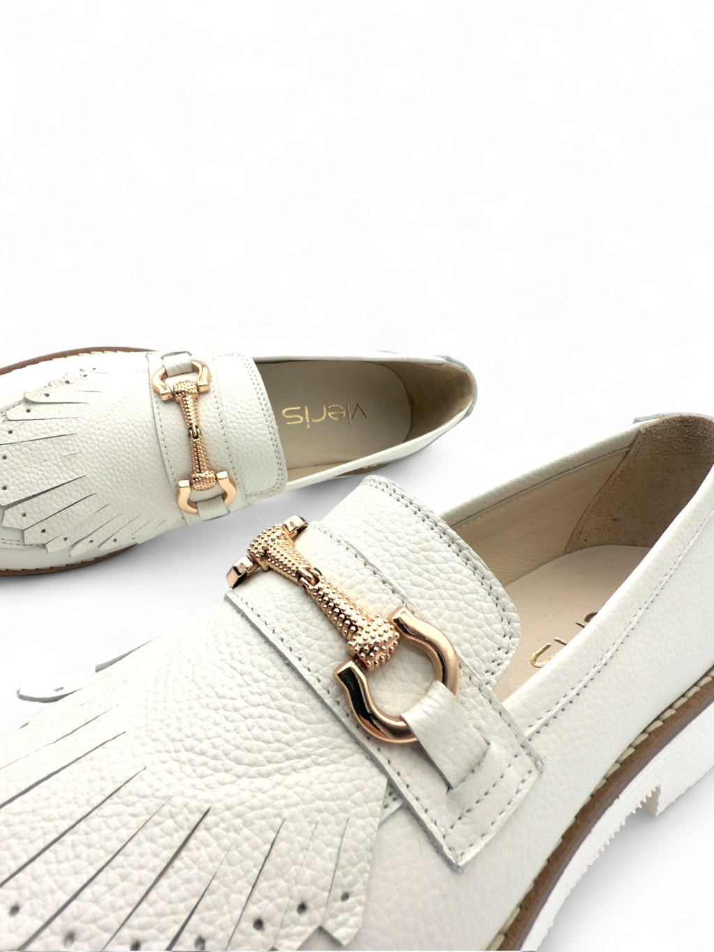 Cortessa Kırık Beyaz Hakiki Deri Casual Kadın Loafer