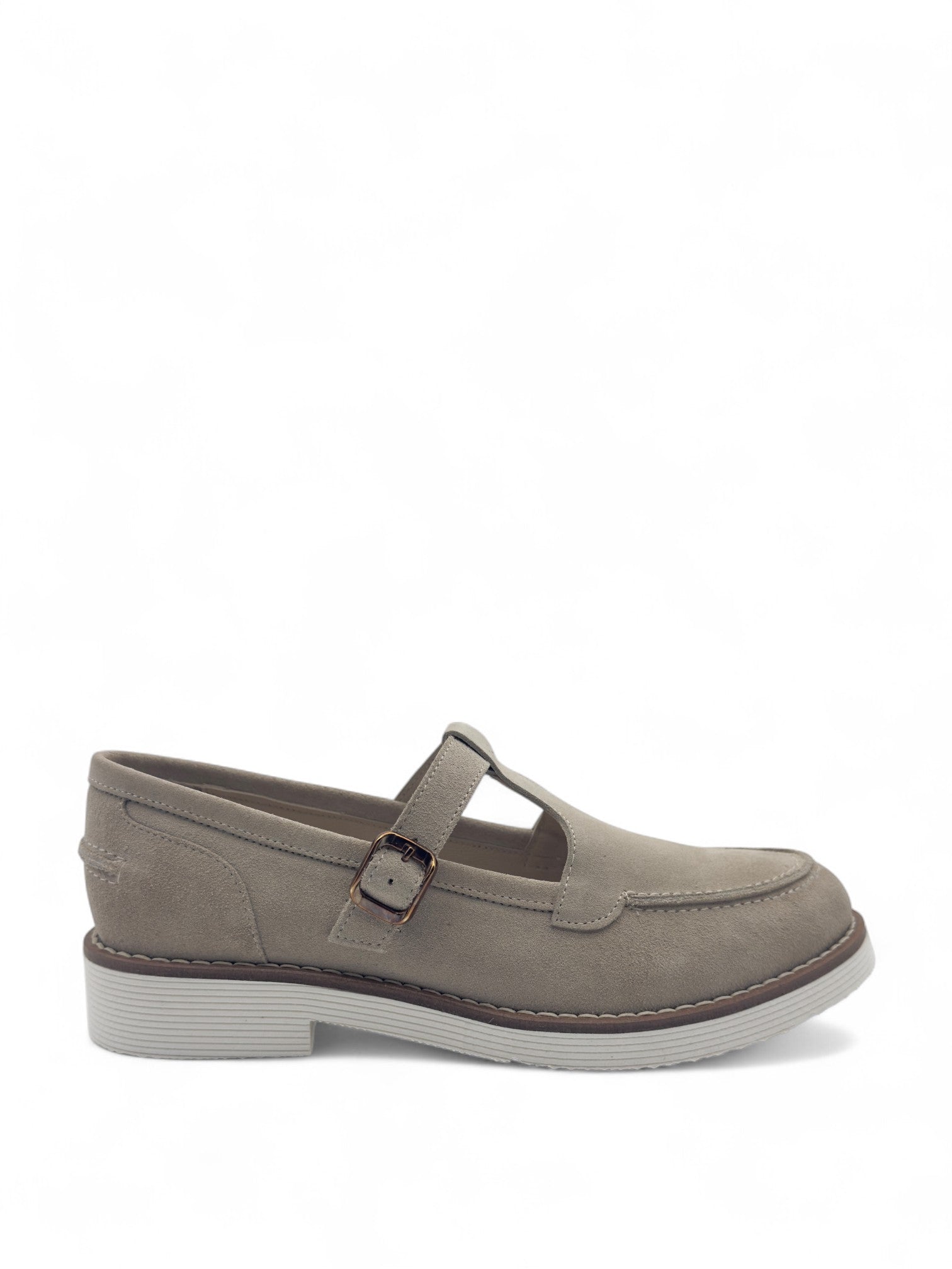 Javelle Bej Süet Hakiki Deri Casual Kadın Loafer
