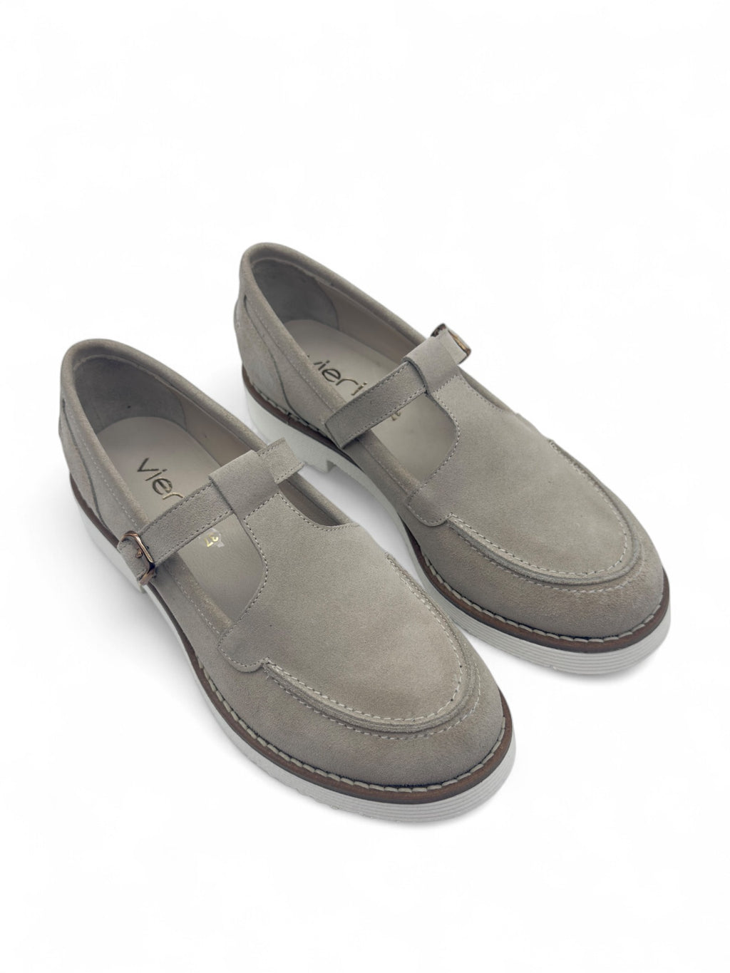 Javelle Bej Süet Hakiki Deri Casual Kadın Loafer
