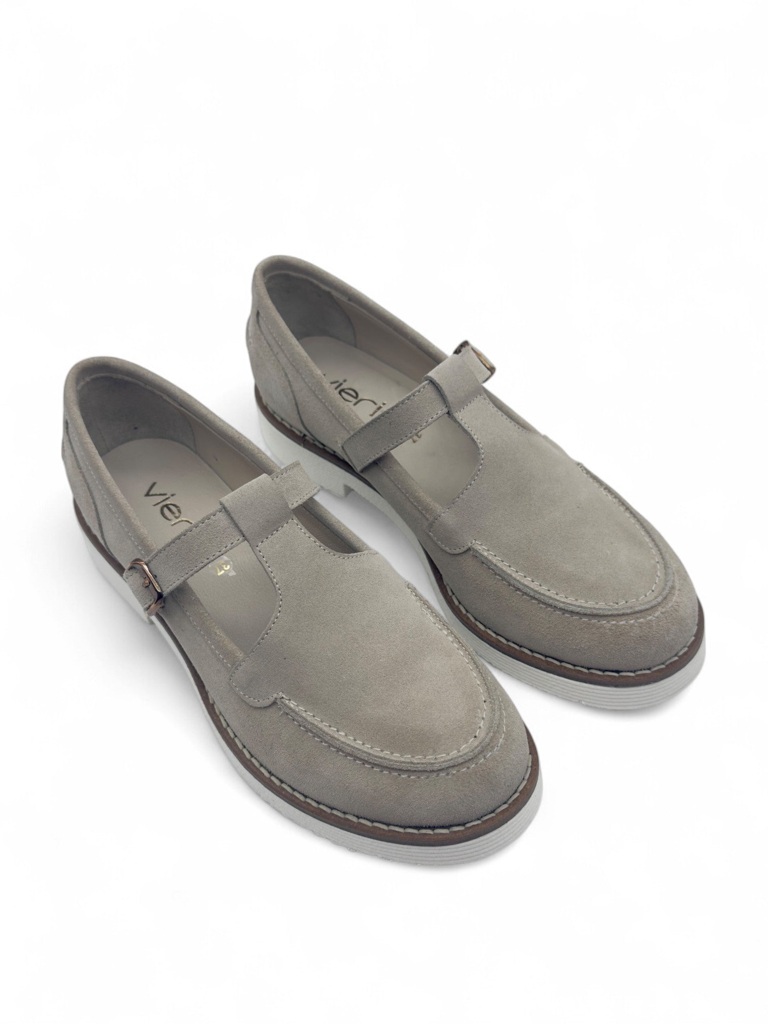 Javelle Bej Süet Hakiki Deri Casual Kadın Loafer