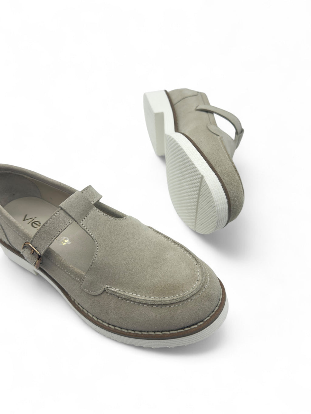 Javelle Bej Süet Hakiki Deri Casual Kadın Loafer