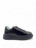 Nova Siyah Hakiki Rugan Basic Kadın Sneaker