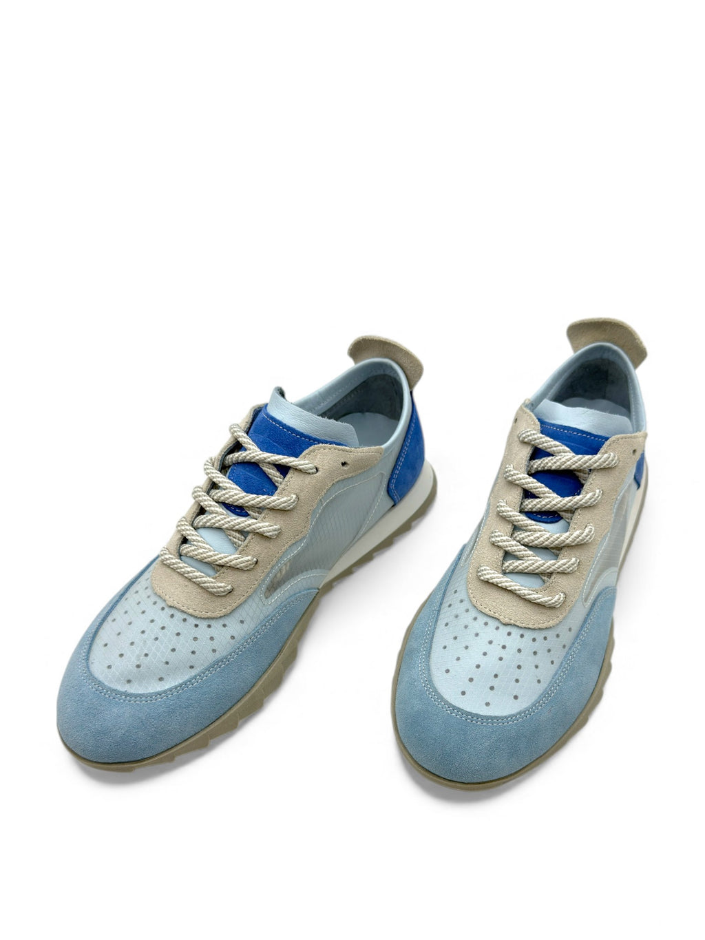 Trenox Mavi Multicolor Hakiki Deri Fashion Kadın Sneaker