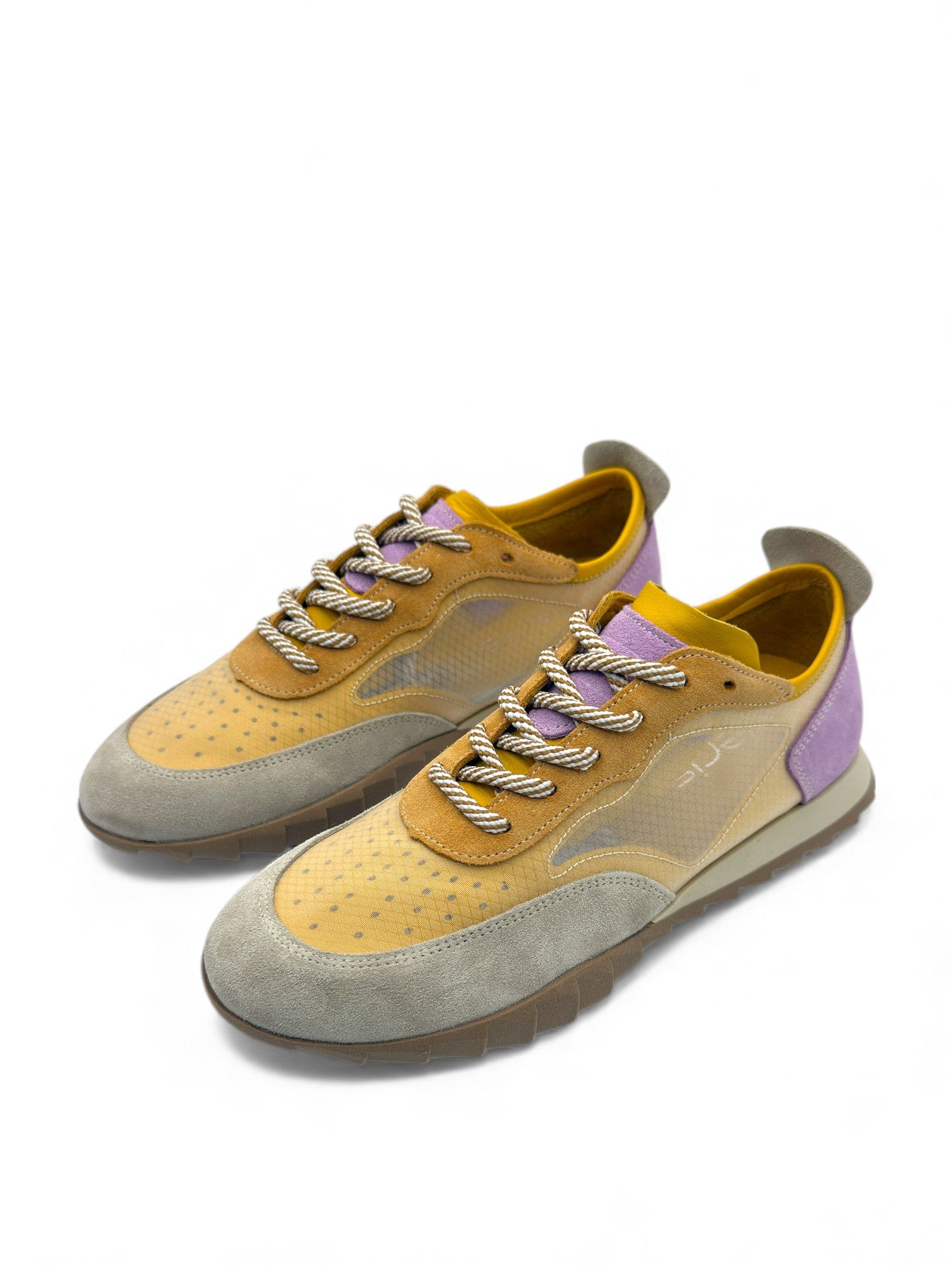 Trenox Lila/Hardal Süet Multicolor Hakiki Deri Fashion Kadın Sneaker